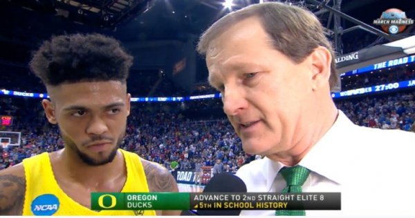 Tyler Dorsey and Dana Altman win in the Tournament_Video.jpg