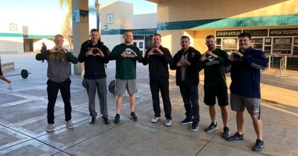 Mario Cristobal recruiting with Ken Wilson and Andy Avalos_UO Twitter.jpg